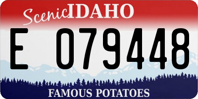 ID license plate E079448