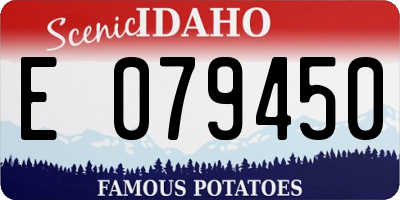 ID license plate E079450