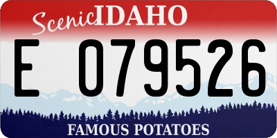 ID license plate E079526