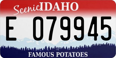 ID license plate E079945