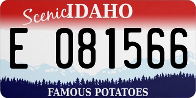 ID license plate E081566