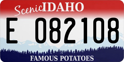 ID license plate E082108