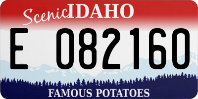 ID license plate E082160