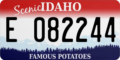 ID license plate E082244