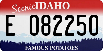 ID license plate E082250