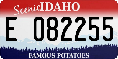 ID license plate E082255