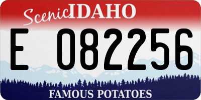 ID license plate E082256