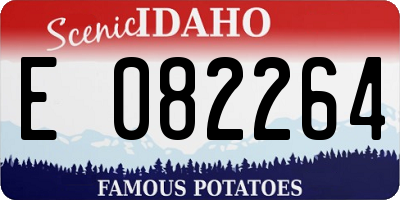 ID license plate E082264