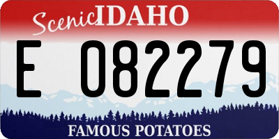 ID license plate E082279