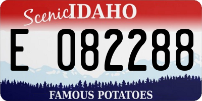 ID license plate E082288