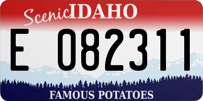 ID license plate E082311