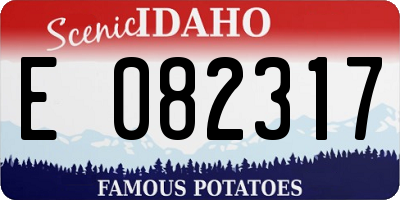 ID license plate E082317