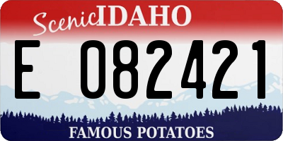 ID license plate E082421