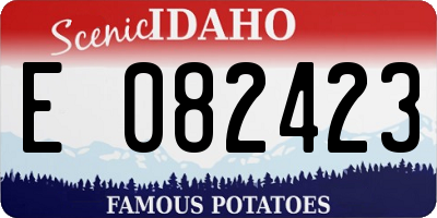 ID license plate E082423