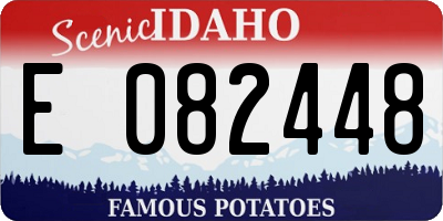 ID license plate E082448