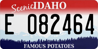 ID license plate E082464