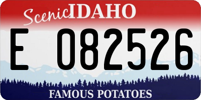 ID license plate E082526