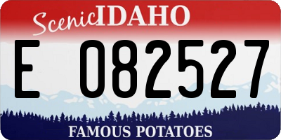 ID license plate E082527