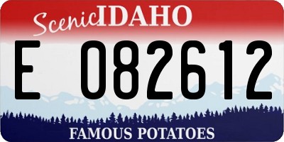 ID license plate E082612