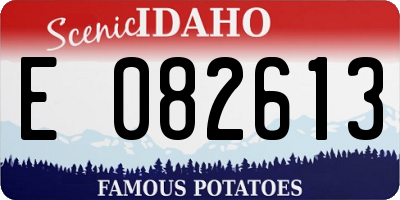 ID license plate E082613