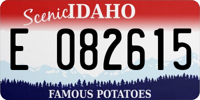 ID license plate E082615