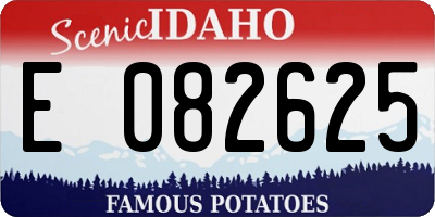 ID license plate E082625