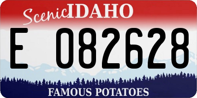 ID license plate E082628