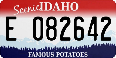 ID license plate E082642