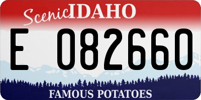 ID license plate E082660