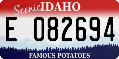 ID license plate E082694