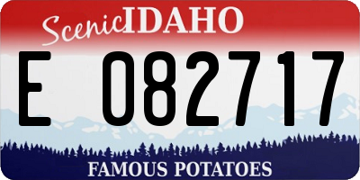 ID license plate E082717