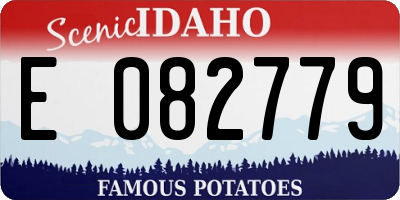 ID license plate E082779