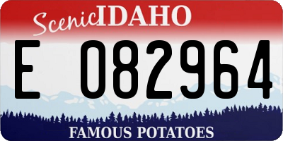 ID license plate E082964