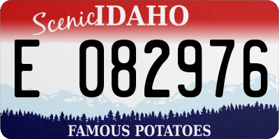 ID license plate E082976