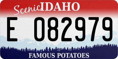 ID license plate E082979