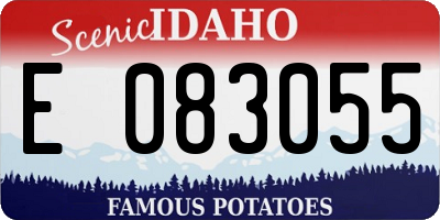 ID license plate E083055