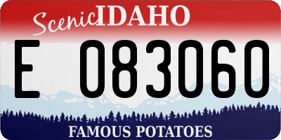 ID license plate E083060