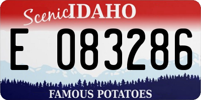 ID license plate E083286