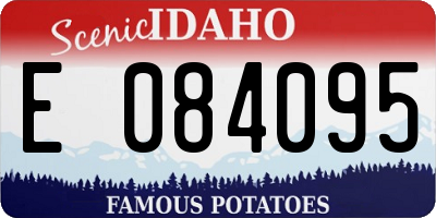 ID license plate E084095