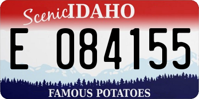 ID license plate E084155