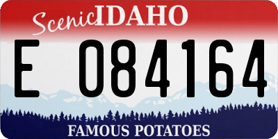 ID license plate E084164