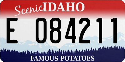 ID license plate E084211