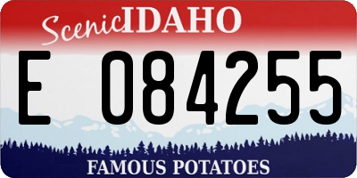 ID license plate E084255