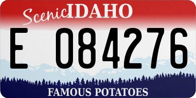 ID license plate E084276