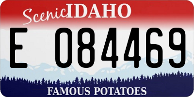 ID license plate E084469