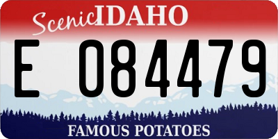 ID license plate E084479