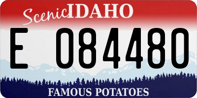 ID license plate E084480