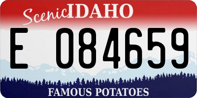 ID license plate E084659