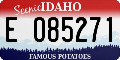 ID license plate E085271