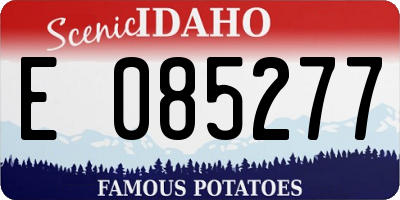 ID license plate E085277